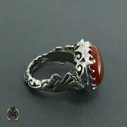 انگشتر عقیق یمن مردانه - کد 8154