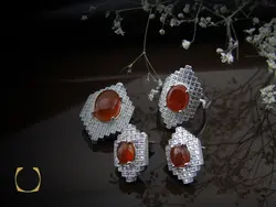 سرویس عقیق زنانه طرح کیانا - کد 7046