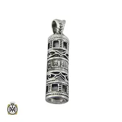 مدال نقره جادعایی اسپرت با حرز امام جواد - کد 3459