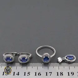 سرویس یاقوت کبود زنانه اصل طرح پانیذ - کد 7178