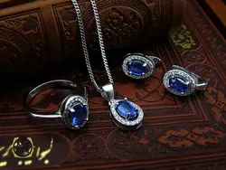 سرویس یاقوت کبود زنانه اصل طرح پانیذ - کد 7178