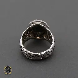 انگشتر فیروزه نیشابوری مردانه مرغوب هنر دست استاد شرفیان و استاد فتح - 10457