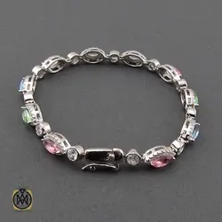 دستبند نقره طرح آوا زنانه -کد 1099