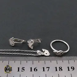 سرویس نقره بچه گانه طرح دلفین - کد 7051