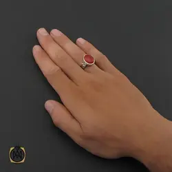 انگشتر عقیق یمن مردانه - کد 8414