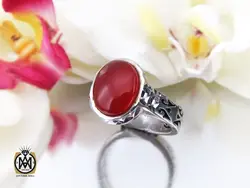 انگشتر عقیق یمن مردانه - کد 8414