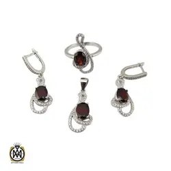 سرویس یاقوت گارنت طرح فرانک زنانه - کد 7001