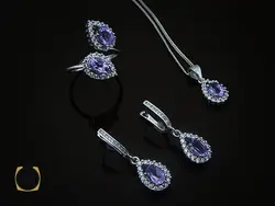 سرویس آمتیست زنانه طرح پرتو - کد 7106