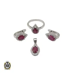 سرویس یاقوت سرخ طرح فلورا زنانه - کد 7163