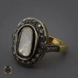 انگشتر الماس اصل طرح پریسان زنانه - کد 2147