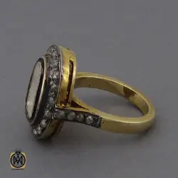 انگشتر الماس اصل طرح پریسان زنانه - کد 2147
