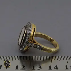 انگشتر الماس اصل طرح پریسان زنانه - کد 2147