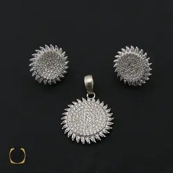 سرویس نقره زنانه طرح خورشید - کد 7078