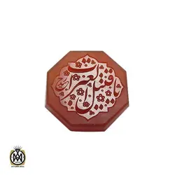 نگین عقیق یمن با حکاکی یا قتیل العبرات هنر دست استاد حیدر - کد 9082