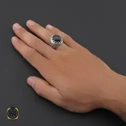 انگشتر اپال مرغوب خوش رنگ دست ساز – کد 8795