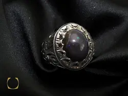 انگشتر اپال مرغوب خوش رنگ دست ساز – کد 8795