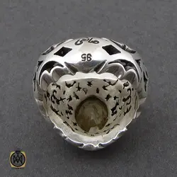 انگشتر یاقوت زرد مردانه دست ساز فاخر - کد 8945