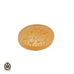 نگین عقیق یمن با حکاکی الحمد الله الذی ستر ذنوبی و شرف الشمس هنر دست استاد احمد - کد 9079