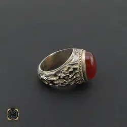 انگشتر مردانه عقیق یمن اصل نقره - کد 8756