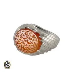 انگشتر عقیق یمن با حکاکی سلطان اباالحسن - کد 8293