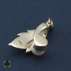 سرویس نقره با نگین مروارید زنانه طرح سمن - کد 7101