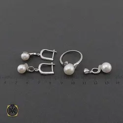 سرویس نقره زنانه طرح مروارید آرمیتا - کد 7285
