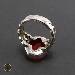 انگشتر عقیق یمن مردانه با حکاکی فزت بحب الحسین - کد 8131