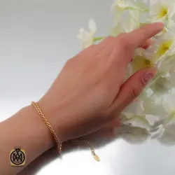 سرویس زنجیری زنانه استیل برند zj طرح کارولین - کد 7334