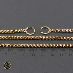 سرویس زنجیری زنانه استیل برند zj طرح کارولین - کد 7334