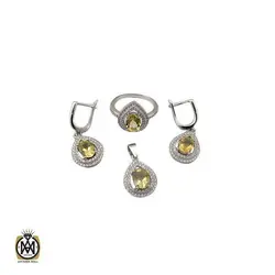 سرویس سیترین زنانه طرح فلورا - کد 7112