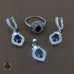 سرویس یاقوت کبود زنانه طرح کیانا - کد 7113