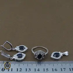 سرویس یاقوت کبود زنانه طرح کیانا - کد 7113