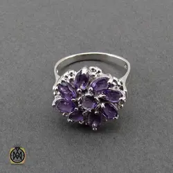 سرویس آمتیست زنانه خوش رنگ و معدنی طرح سلین - کد 7397