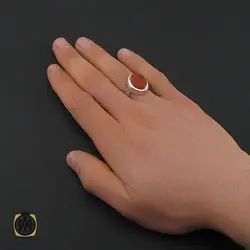 انگشتر عقیق یمن با حکاکی شرف الشمس و یا زینب کبری مردانه – کد 10600