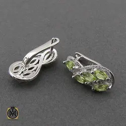 سرویس زبرجد زنانه معدنی و خوش رنگ طرح کمند - کد 7403