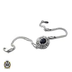 دستبند یاقوت کبود زنانه طرح پریناز – کد 1012