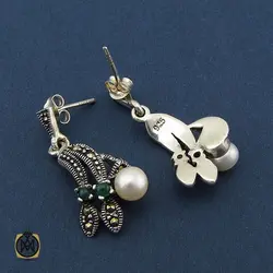 سرویس مروارید پرورشی اصل، جید و مارکازیت طرح کمند زنانه - کد 7062