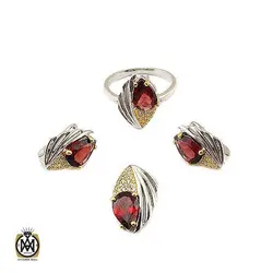 سرویس گارنت زنانه خوش رنگ و معدنی طرح پریسا - کد 7380