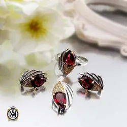 سرویس گارنت زنانه خوش رنگ و معدنی طرح پریسا - کد 7380