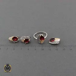 سرویس گارنت زنانه خوش رنگ و معدنی طرح پریسا - کد 7380