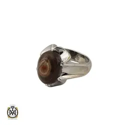انگشتر عقیق باباقوری یمنی اصل مردانه - کد 8413