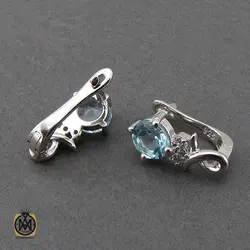 سرویس توپاز آبی خوش رنگ طرح دالیا - کد 7353