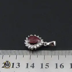 مدال یاقوت سرخ زنانه طرح هستی - کد 3150