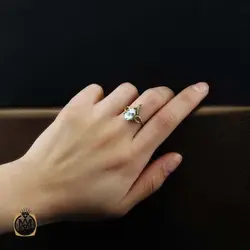 سرویس توپاز آبی مرغوب و خوش رنگ طرح پرینا - کد 7381
