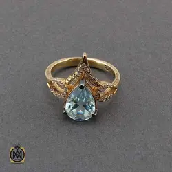 سرویس توپاز آبی مرغوب و خوش رنگ طرح پرینا - کد 7381