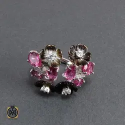 نیم ست تورمالین، کوارتز و صدف طرح نوشین زنانه - کد 7032