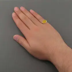 انگشتر عقیق شرف الشمس اسپرت معدنی و خوش رنگ - کد 11200