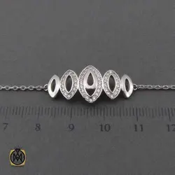 دستبند نقره زنانه طرح بنیتا – کد 1188