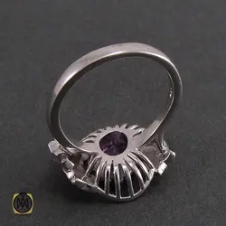 سرویس نقره و میناکاری زنانه طرح سنبل - کد 7043