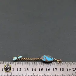 مدال فیروزه نیشابوری زنانه طرح خجسته - کد 3131